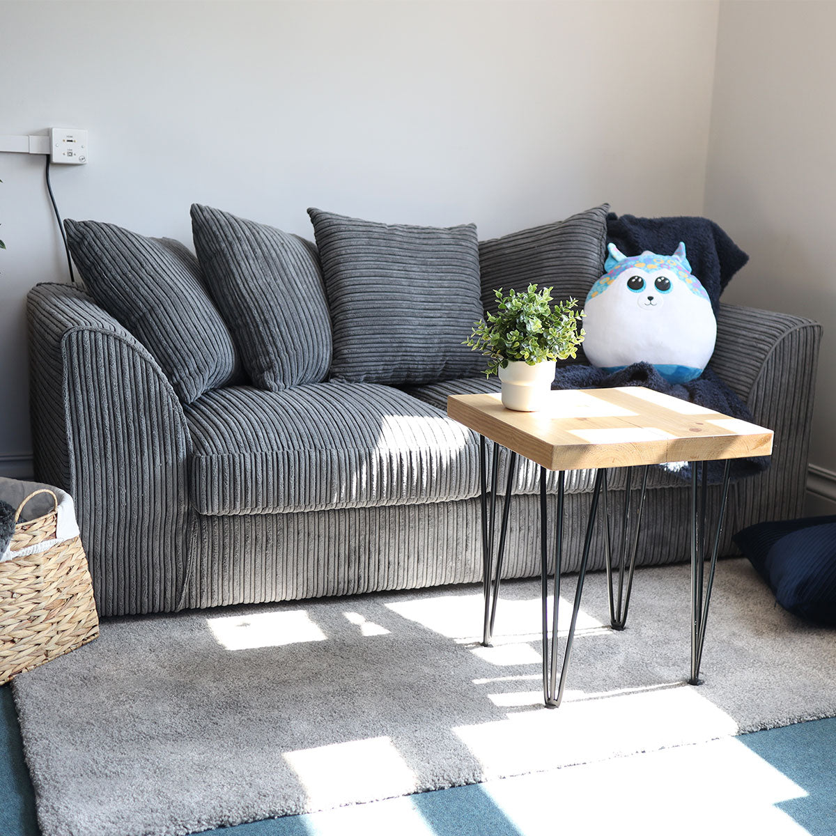 Aariya's Grey 3 Seater Sofa