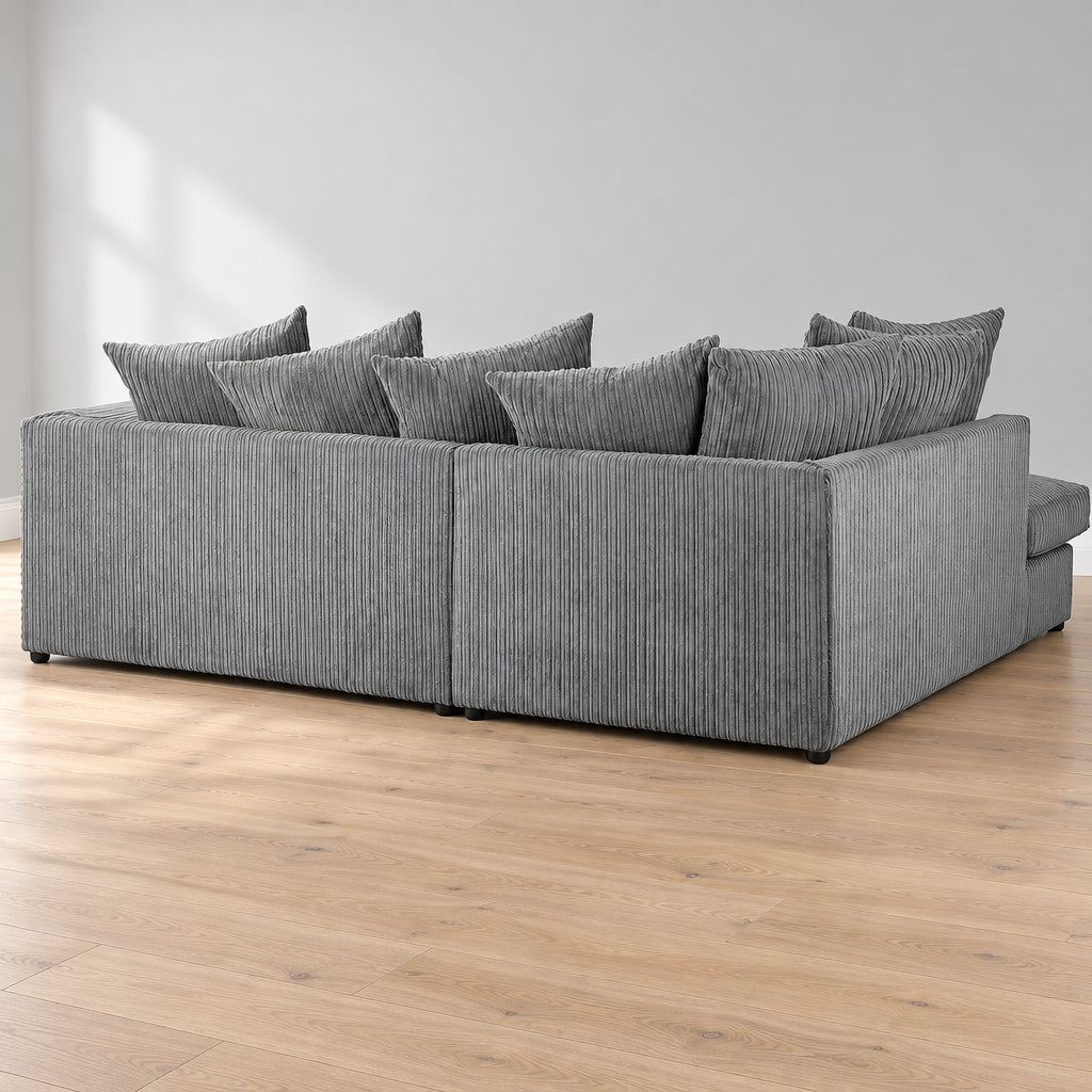 Aariya's Grey 5 Seater Corner Sofa