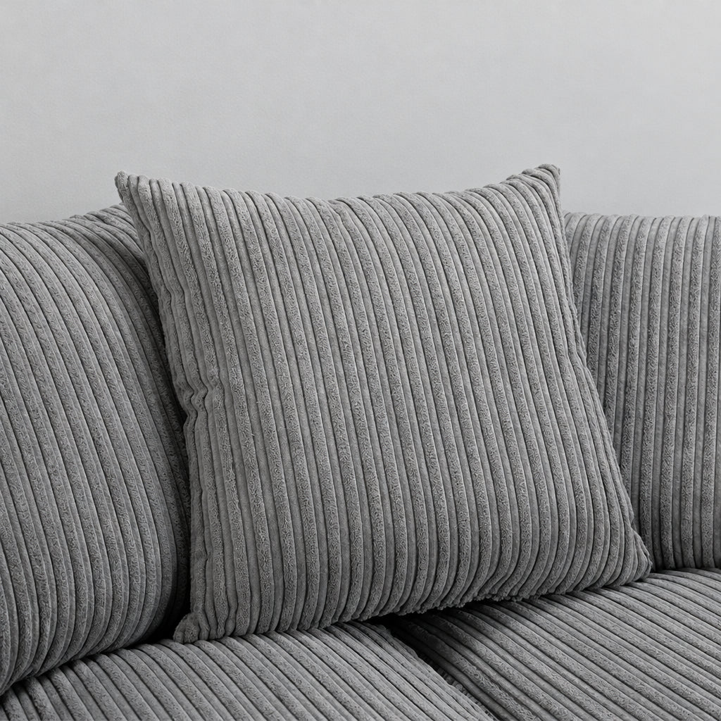 Aariya's Grey 5 Seater Corner Sofa