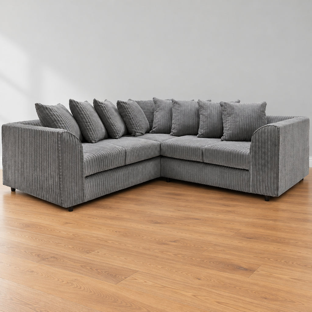 Aariya's Grey 5 Seater Corner Sofa