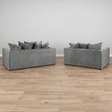 Aariya's Grey 3 and 2 Seater Sofa