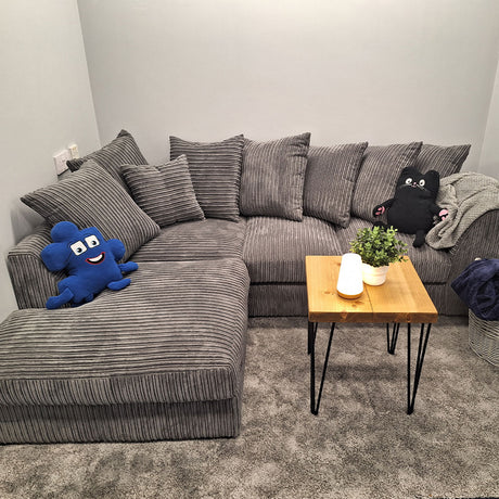Aariya's Grey Left Hand Facing Corner Sofa