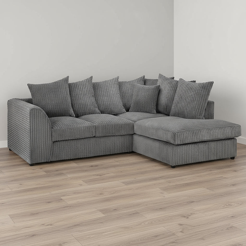 Aariya's Grey Right Hand Facing Corner Sofa