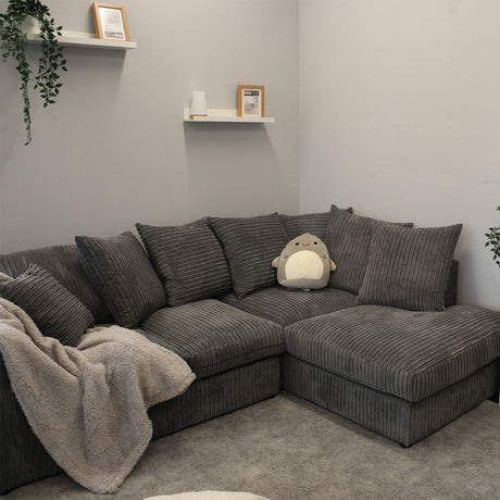 Aariya's Grey Right Hand Facing Corner Sofa