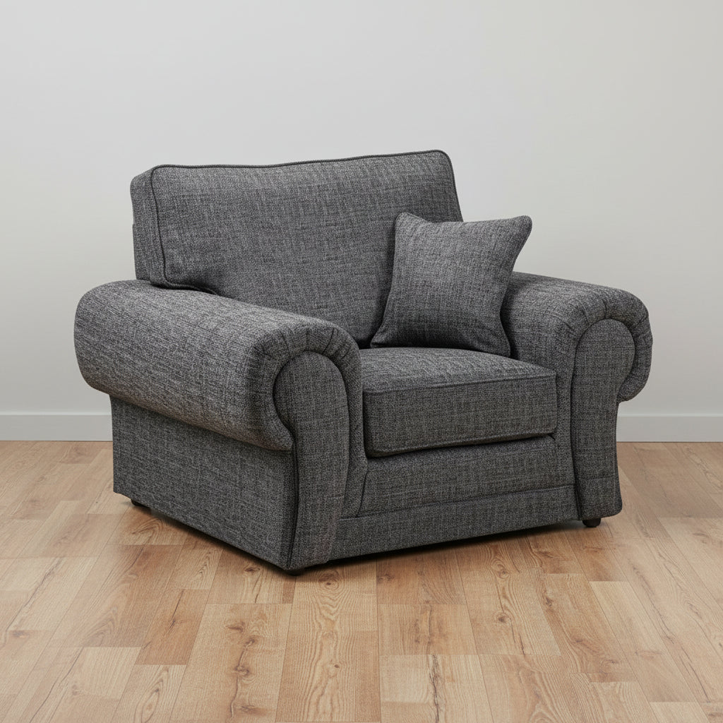 Amari's Grey Armchair Sofa